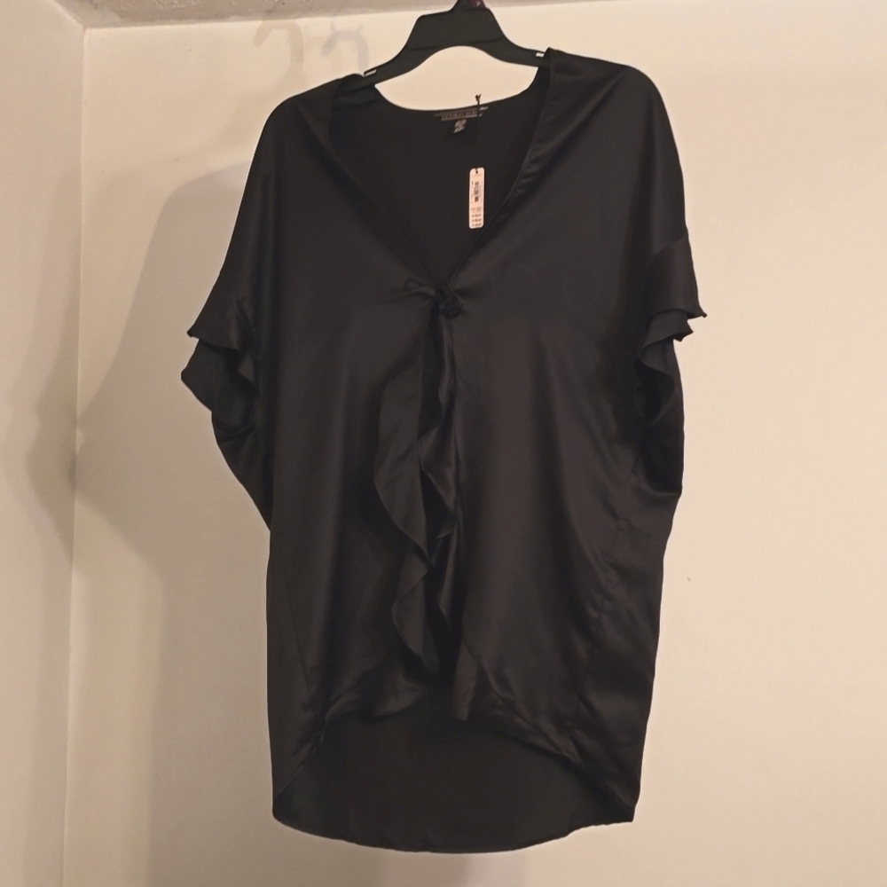 Victoria secret satin tie front top